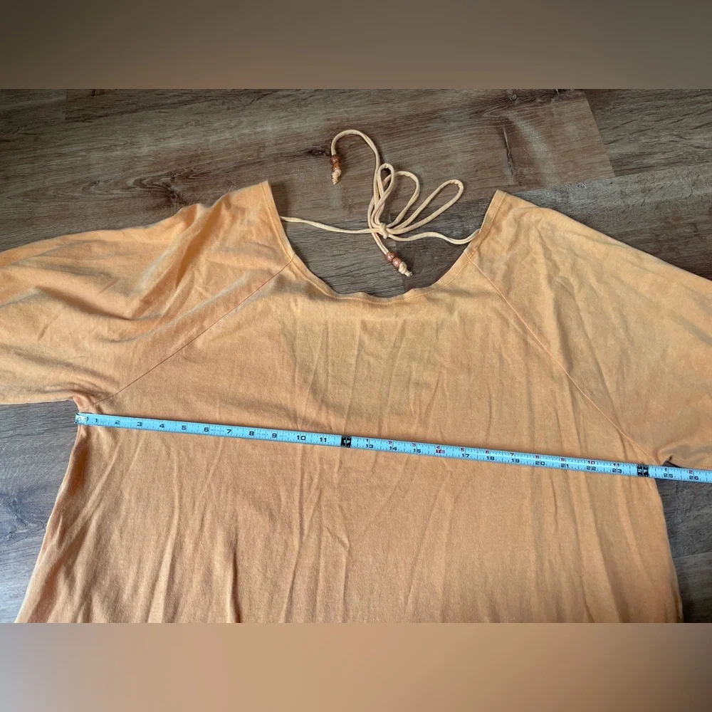 Free People Beach open back babydoll dress MEDIUM boho‎ oversized pockets